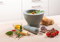 Crunchy - Mortier - Granit - 17cm - Gris