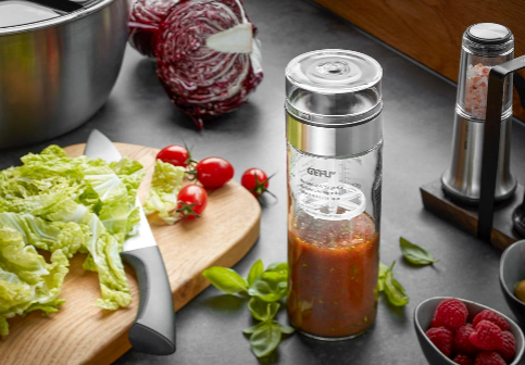 Mix - Shaker À Vinaigrette - Argent/Transparent