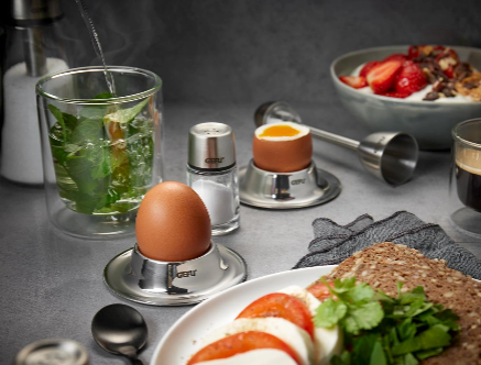 Ovo - Lot De 2 Coquetiers - Inox