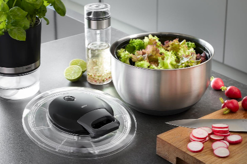 Pullit - Essoreuse À Salade - Acier Inoxydable - Noir/Argent