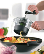 Spiralfix® - Coupe-Légumes - Noir/Argent