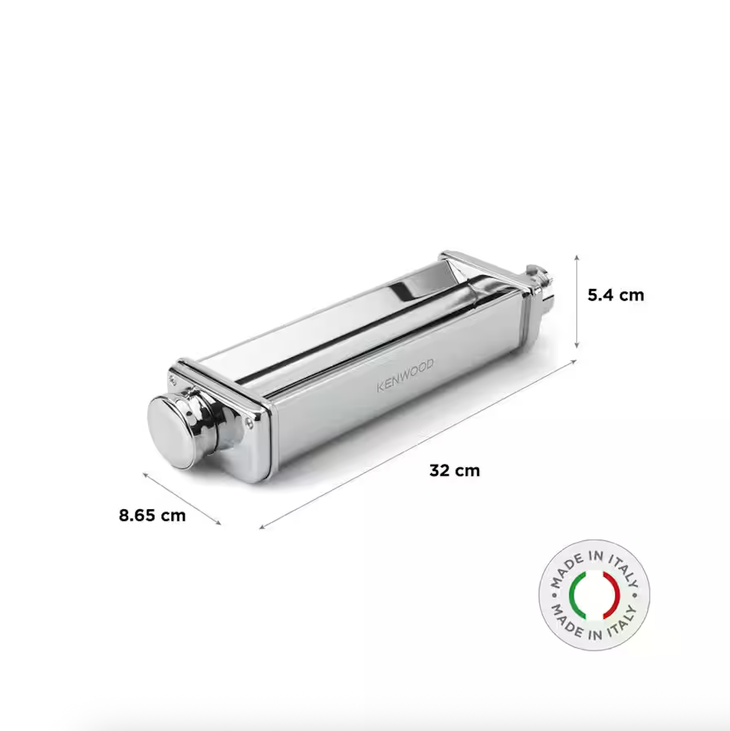 Laminoir À Pâtes XL -  Accessoire Robot Pâtissier - 22 cm - Inox