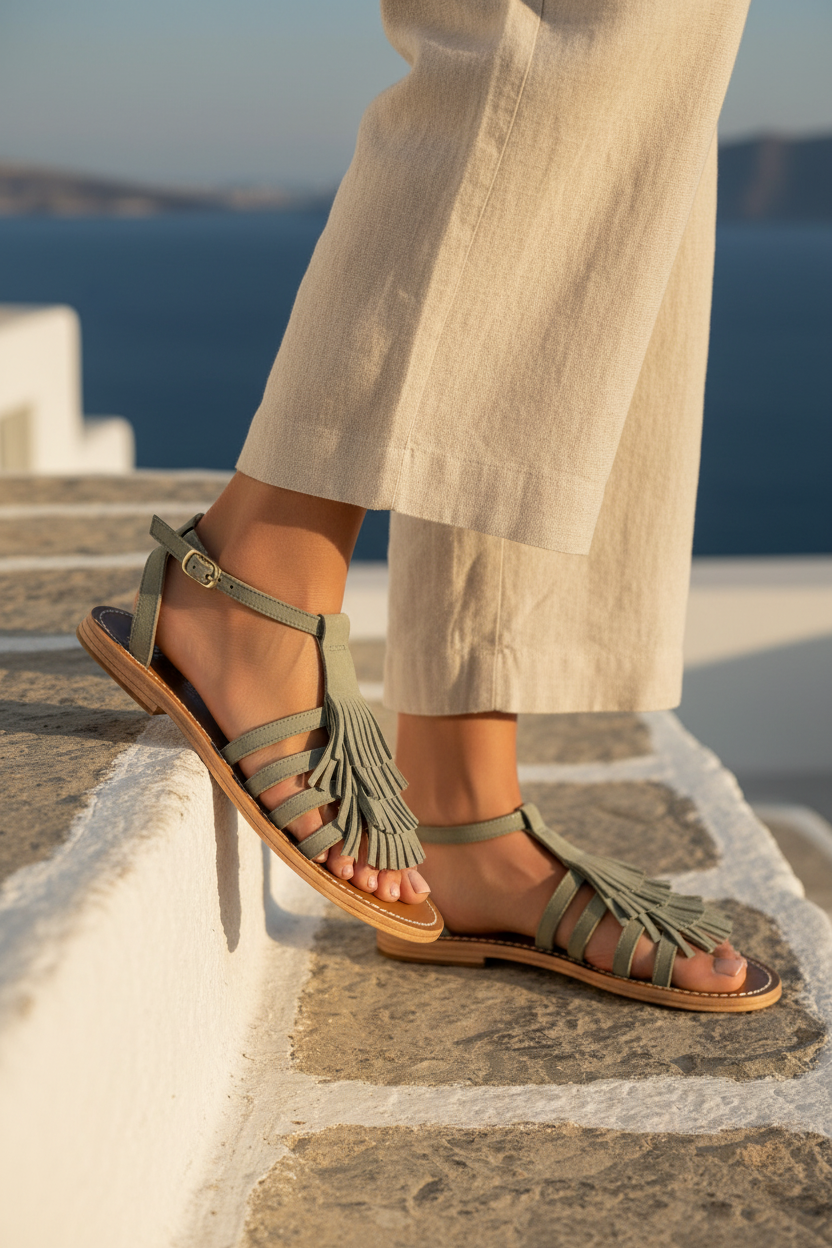 Sandales Tequesta - Clair Kaki