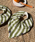 Lot De 2 Bavoirs Bandana - Mael - Stripe& Love