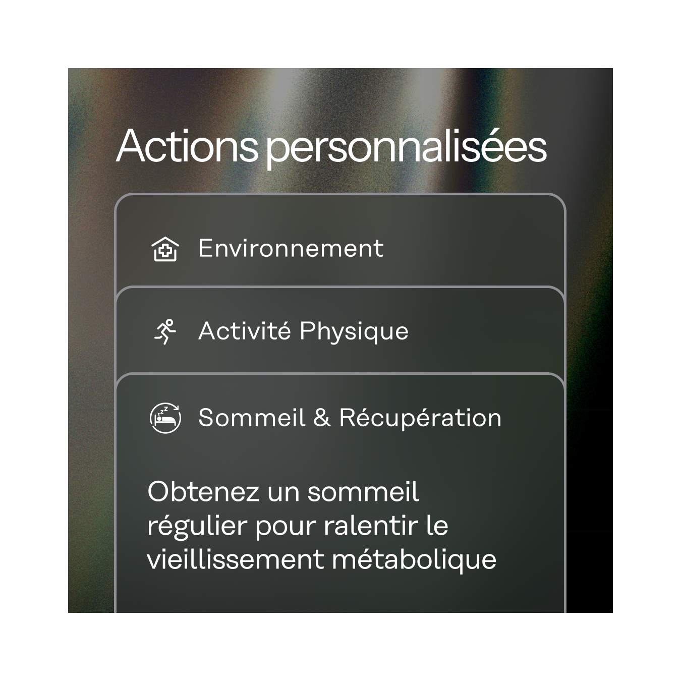 2 Bilans / par an 110 biomarqueurs