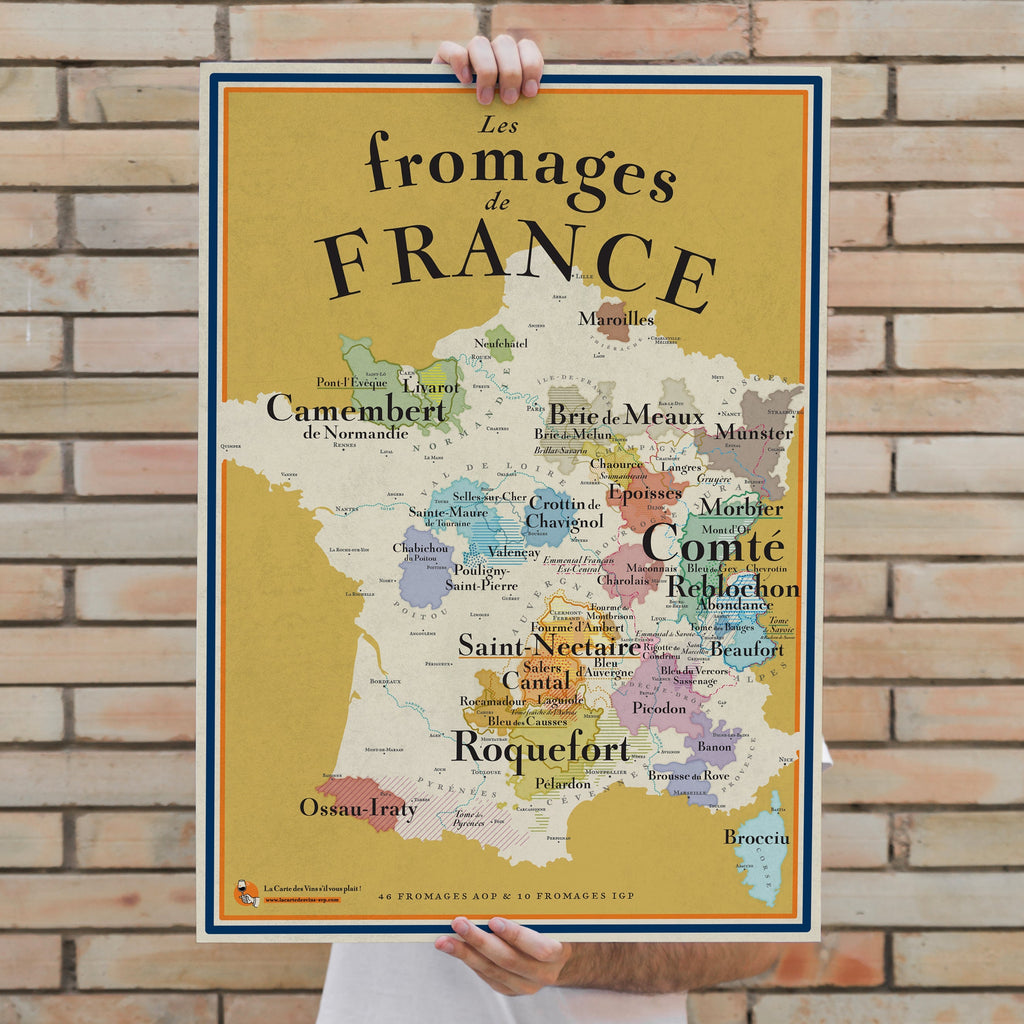 La Carte Des Fromages De France