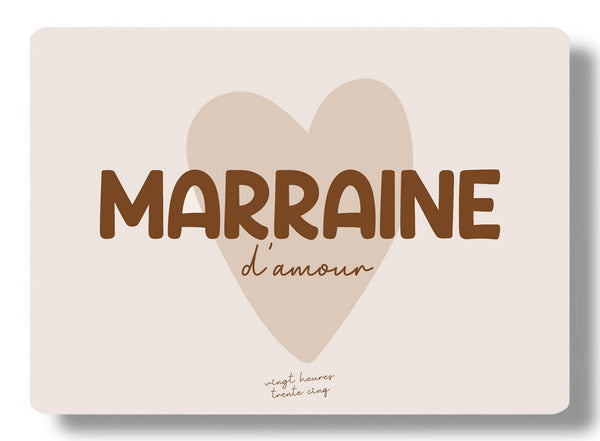 Carte - Marraine D'Amour