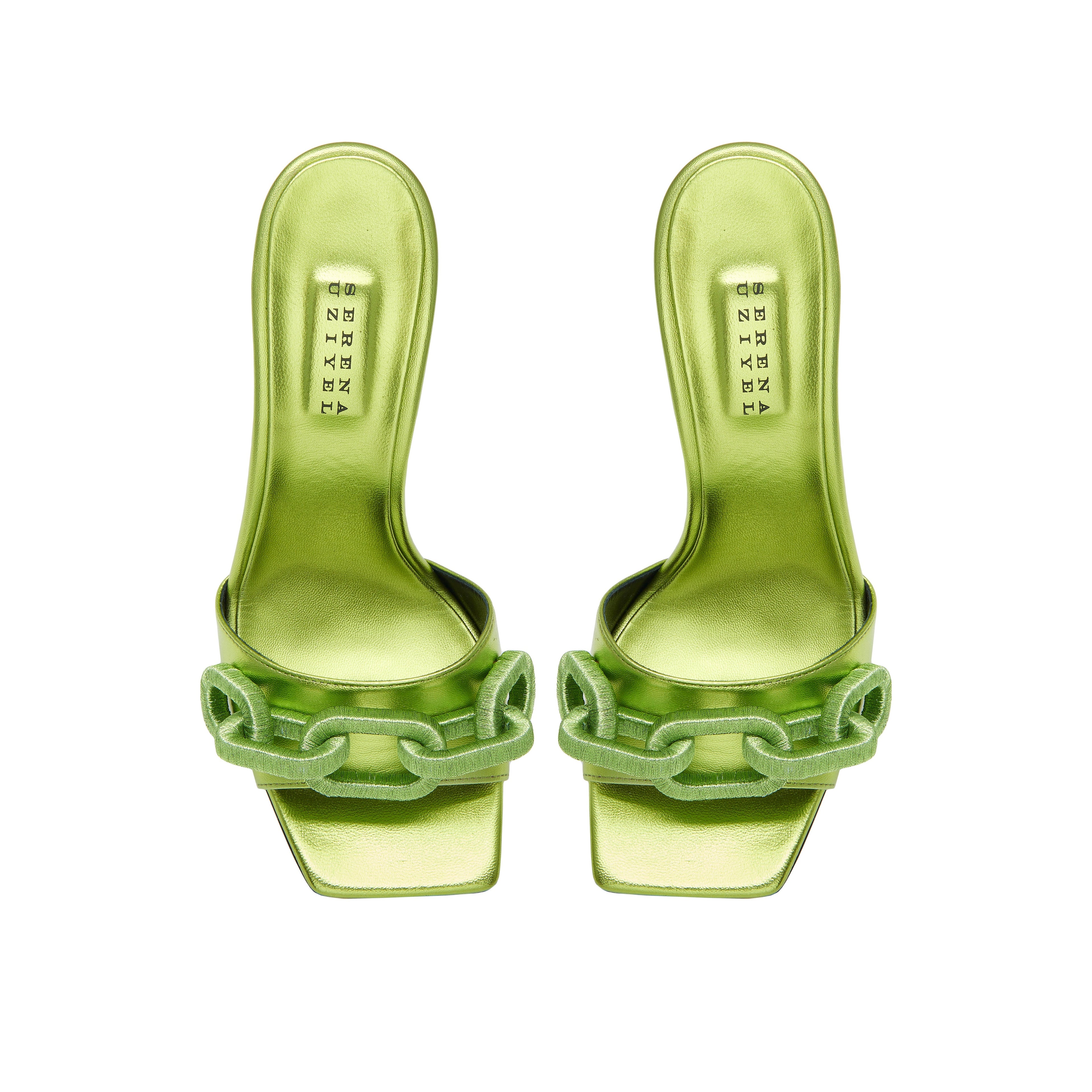 Catena Metallic Green High-Heel Sandal