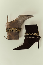 Catena Notte Sand High-Heel Ankle Boot