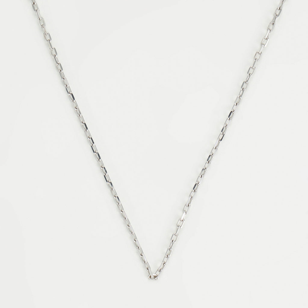 Chaîne En Or Blanc 43Cm - Or Blanc