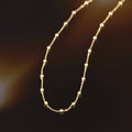 Chaine Boules En Or Jaune 375/1000 50 Cm