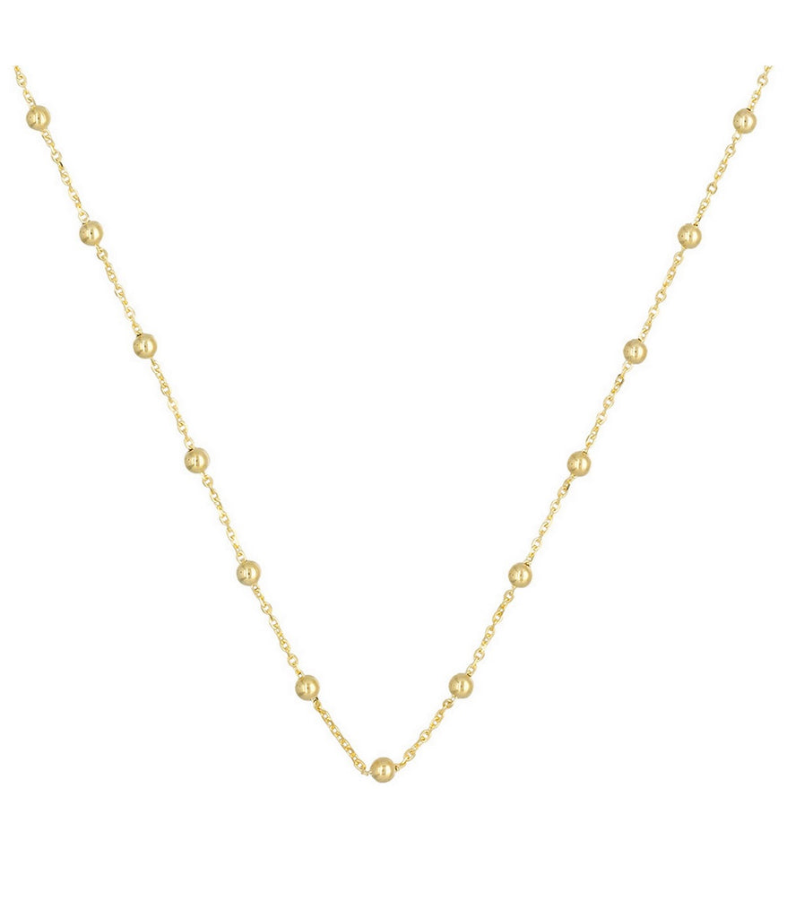 Chaîne Boules En Or Jaune 43Cm - Or Jaune