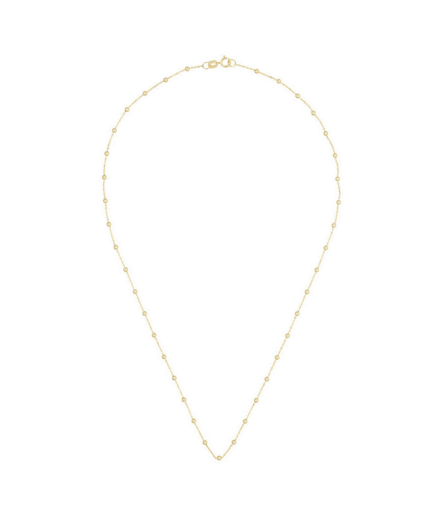 Chaîne Boules En Or Jaune 43Cm - Or Jaune