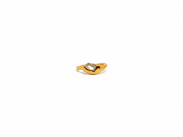 Bague Lucky Ring - Topaze Blanche 056