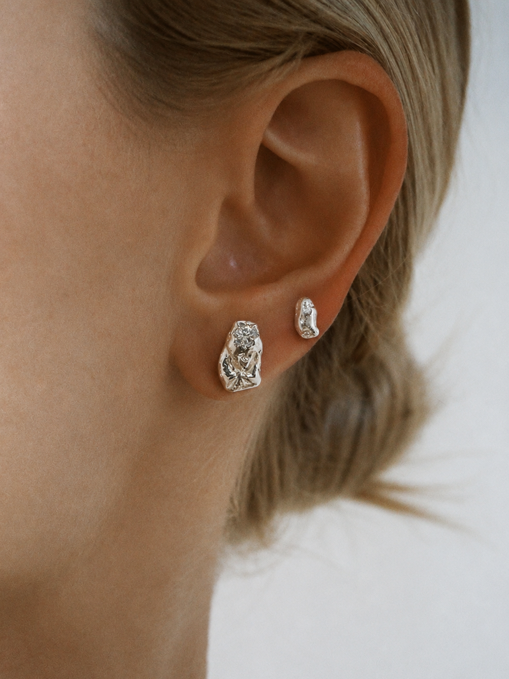 Boucles D'Oreilles Organic Stud 09