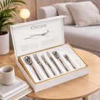 Coffre Bois - Coffret De Rangement 48 À 98 Couverts - Bois - Blanc/Bois