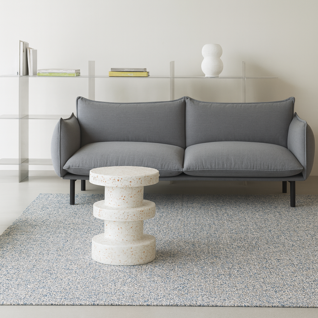 Table D'Appoint - Blanc & Terracotta