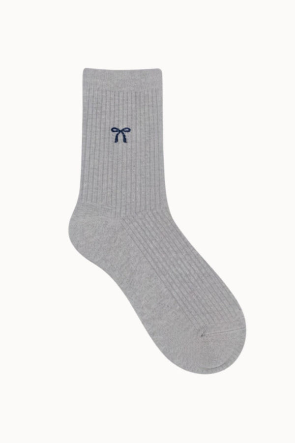 Chaussettes Little Bow - Gris