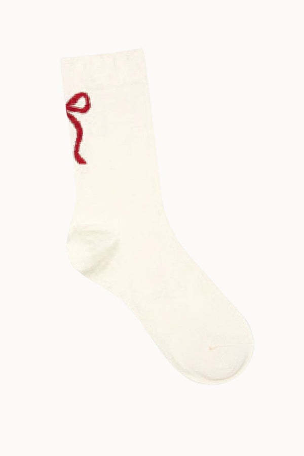 Chaussettes À Nœud Rouge - Roge