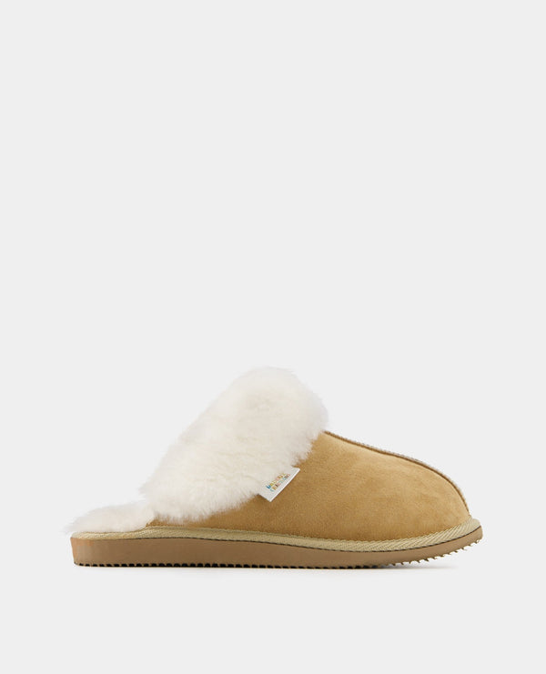 Chaussons Paule - Peau Lainée - Beige - Homme