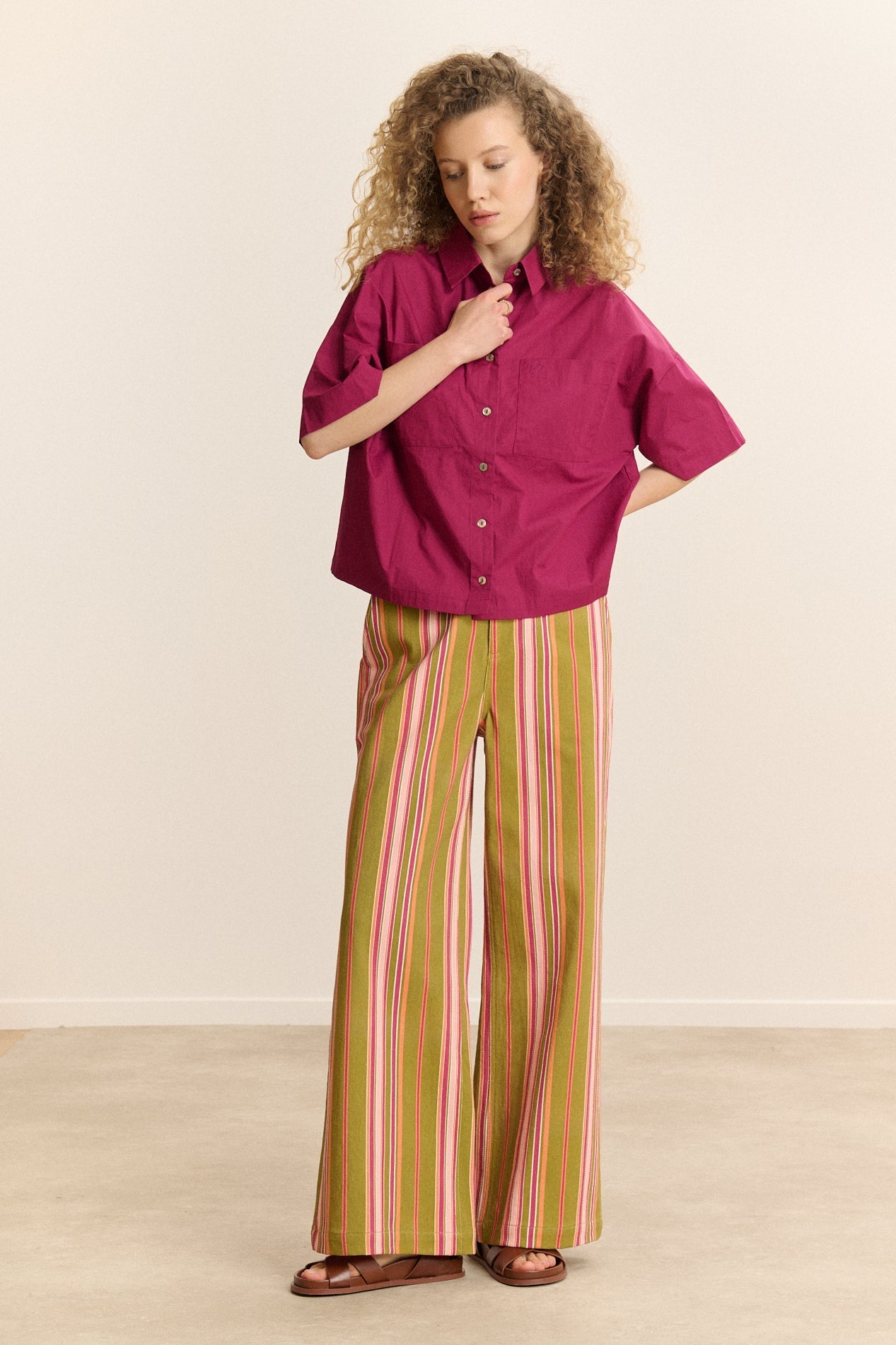 Chemise Celine - Grenat