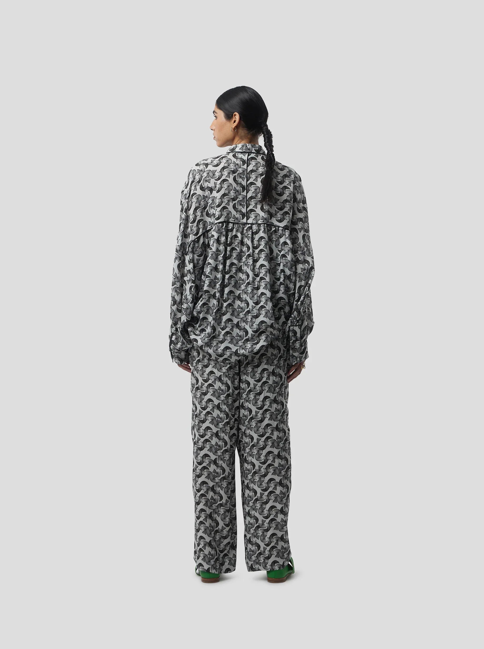 Pantalon Sakis In Lead Shavings Print