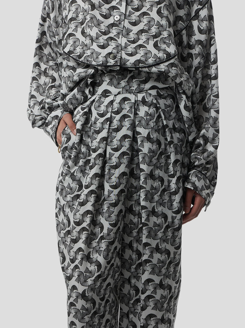 Pantalon Sakis In Lead Shavings Print