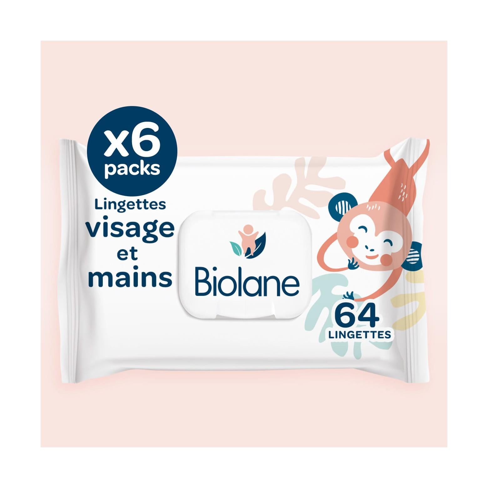 Lot De 6 Paquets De Lingettes Visage & Mains