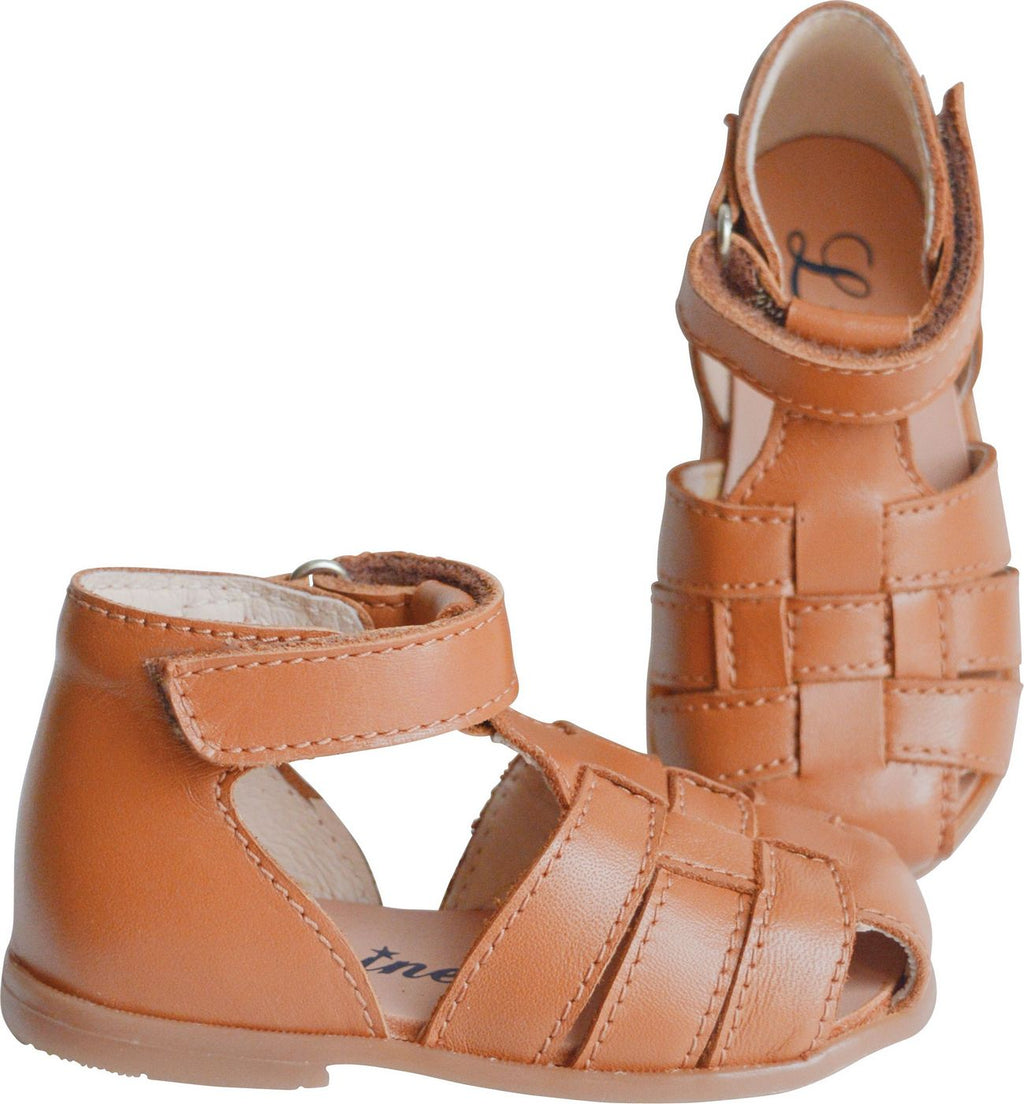 Clarence Nu-Pieds Souples Scratch- Camel - Fille