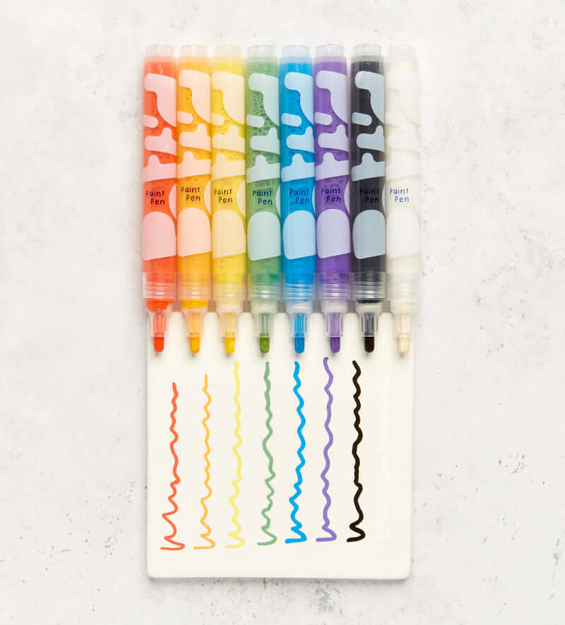 8 Feutres De Peinture - Couleurs Au Choix