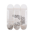 Claudia comte hahaha painting hand signed art edition triptych skatedeck by THE SKATEROOM bottom