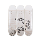 Claudia comte hahaha painting hand signed art edition triptych skatedeck by THE SKATEROOM bottom