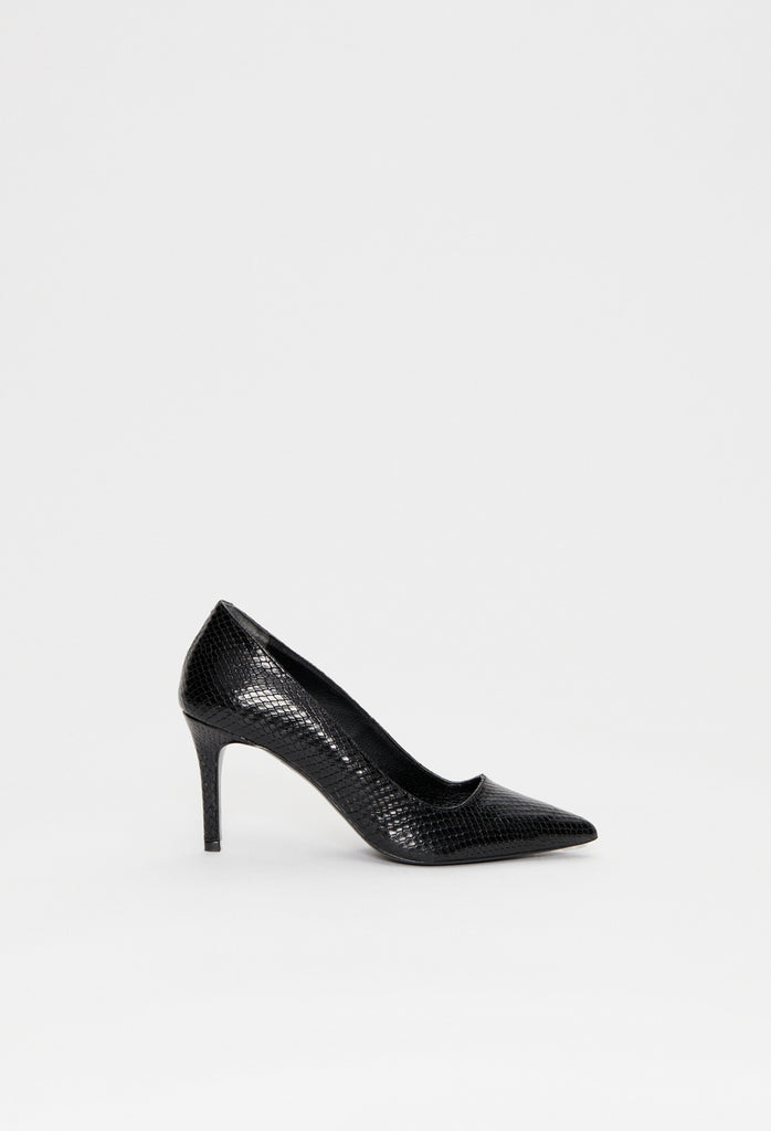 Claudie Pierlot - Escarpins Altesse - Python Noir