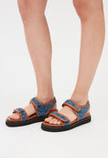 Claudie Pierlot - Chaussures Plates Ouvertes Ameliedenim - Bicolore