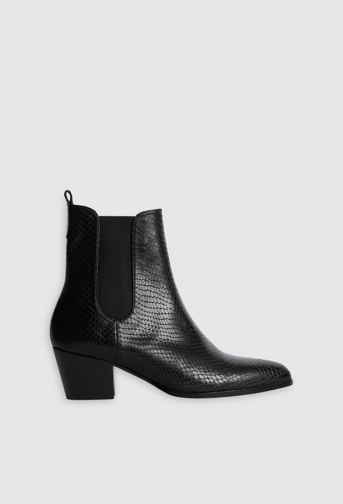 Claudie Pierlot - Bottines Abbie - Noir Python