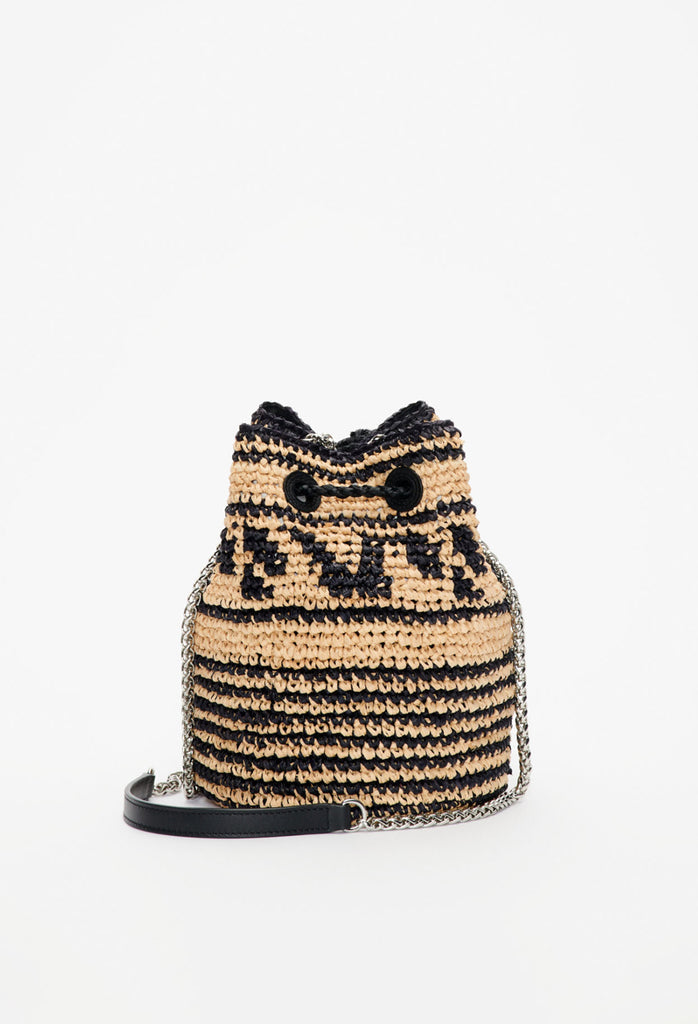 Claudie Pierlot - Sac Seau En Raphia Angelo - Paille