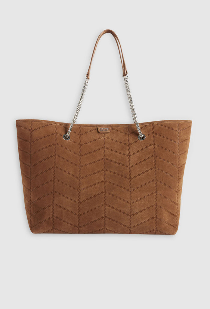 Claudie Pierlot - Sac Angela Cabas Suede - Caramel