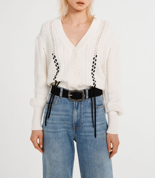 Claudie Pierlot - Cardigan Maupassant - Écru