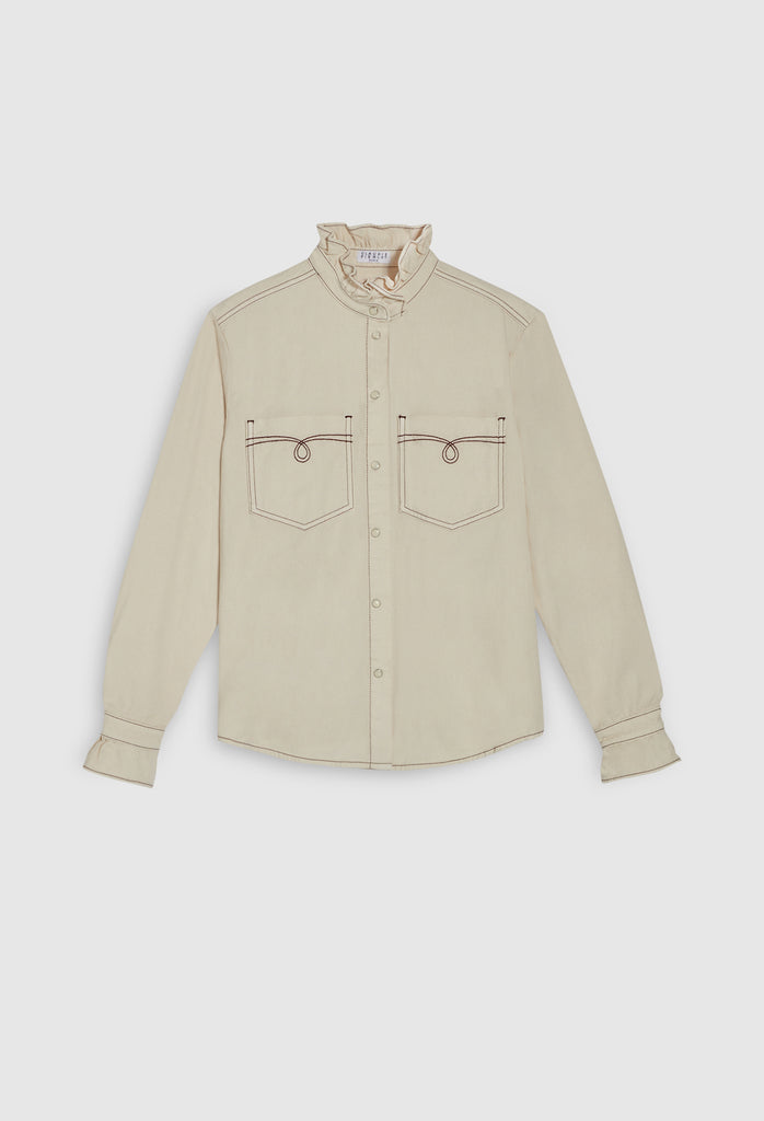 Claudie Pierlot - Chemise Coquillagebis - Ivoire