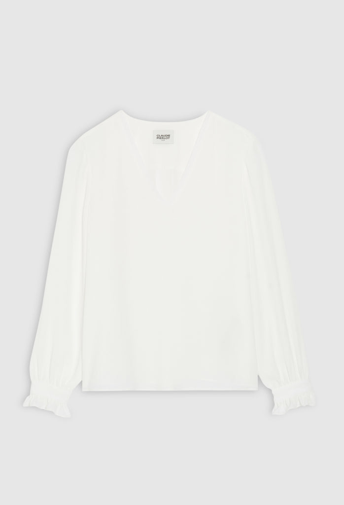 Claudie Pierlot - Blouse Bretzel Bis - Ecru