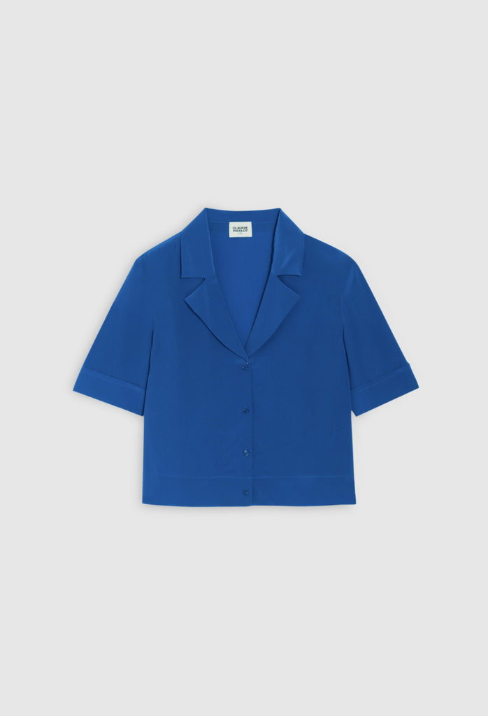 Claudie Pierlot - Chemise Curiositesoie - Bleu Santorin