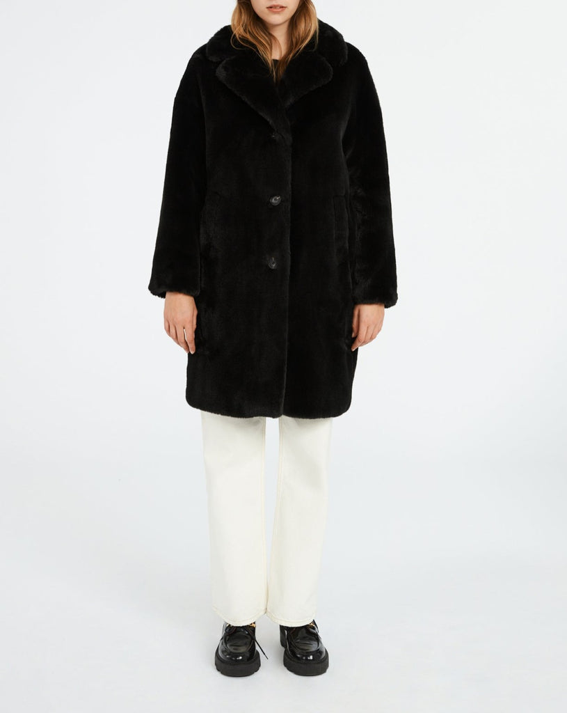 Claudie Pierlot - Fausse Fourrure Frida - Noir