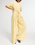 Claudie Pierlot - Pantalon Polie - Jaune Pale