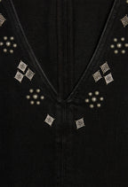 Claudie Pierlot - Robe En Jean Roma - Noir