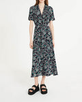 Claudie Pierlot - Robe Portefeuille Riveramoop - Print Foncé