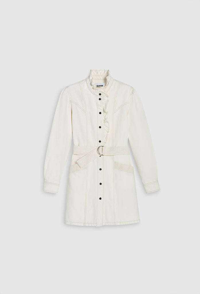 Claudie Pierlot - Robe C&T Ramia - Ecru