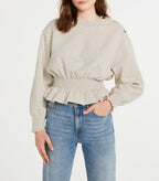 Claudie Pierlot - Sweatshirt Tomijy - Ecru