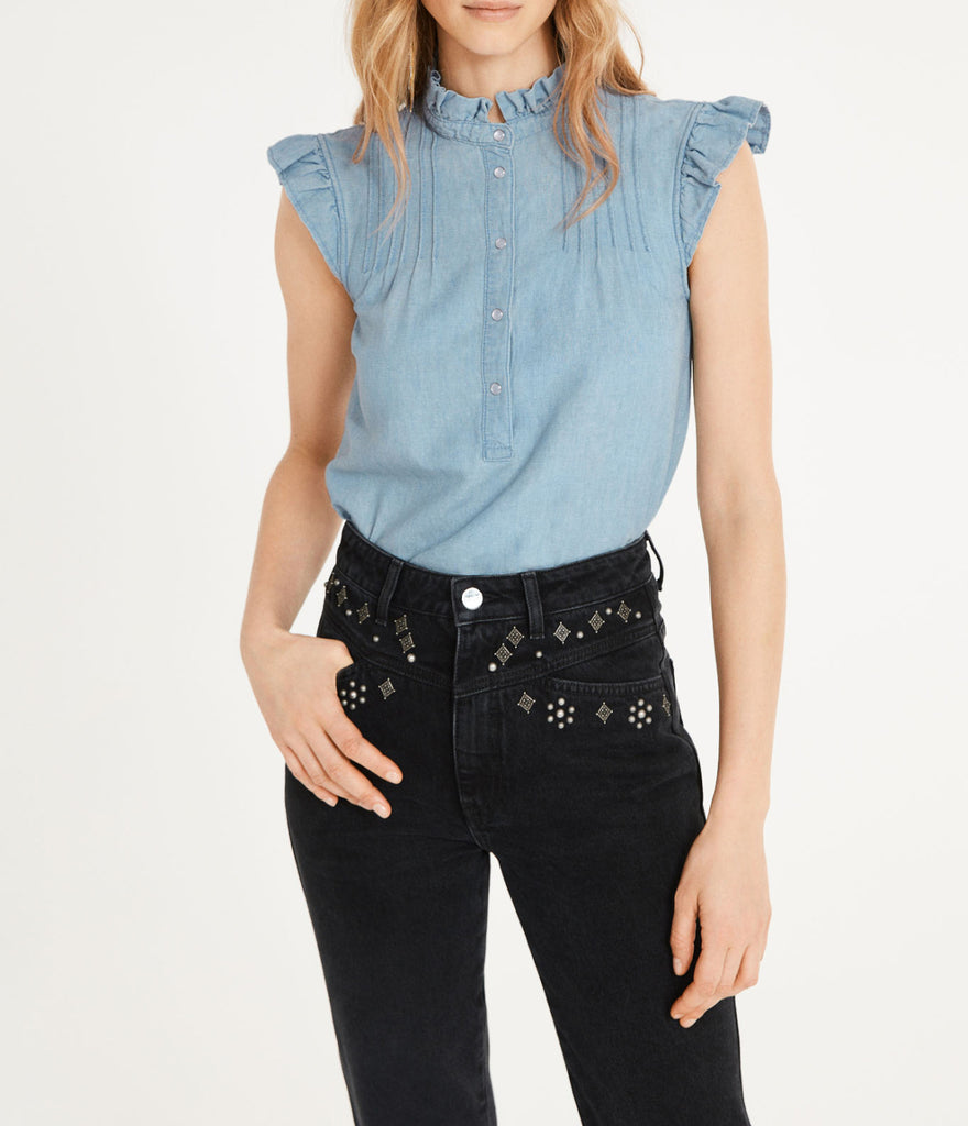 Claudie Pierlot - Top Brune - Denim