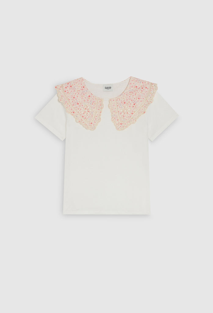 Claudie Pierlot - Tee Shirt Treflebis - Ecru