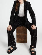 Claudie Pierlot - Veste Imprimée Vicomte - Noir